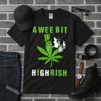 A Wee Bit Highrish Funny 420 Weed St Patricks Day Tall T-Shirt