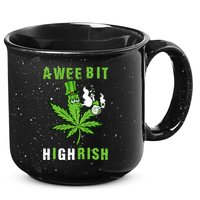 A Wee Bit Highrish Funny 420 Weed St Patricks Day 15oz Campfire Ceramic Mug