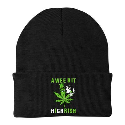 A Wee Bit Highrish Funny 420 Weed St Patricks Day Beanie