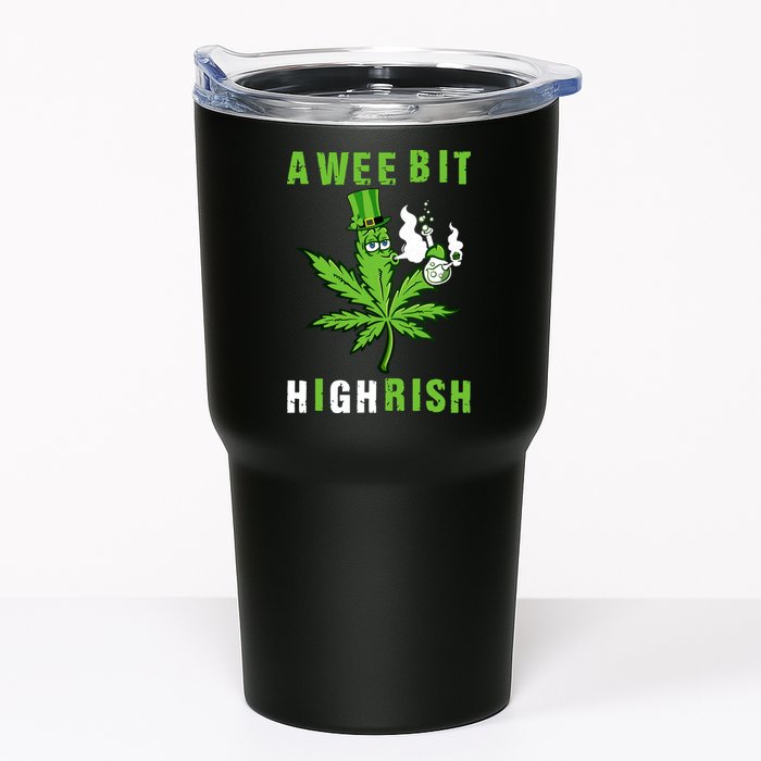 A Wee Bit Highrish Funny 420 Weed St Patricks Day Tumbler