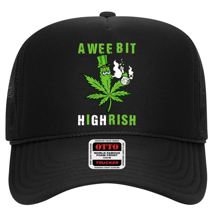 A Wee Bit Highrish Funny 420 Weed St Patricks Day Hat