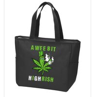 A Wee Bit Highrish Funny 420 Weed St Patricks Day Zip Tote Bag