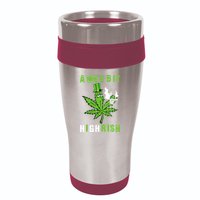 A Wee Bit Highrish Funny 420 Weed St Patricks Day 16oz Travel Tumbler