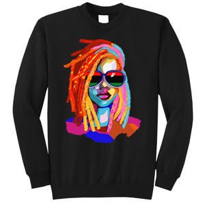 Afro Woman Black Queen Art Black History Juneteenth Sweatshirt