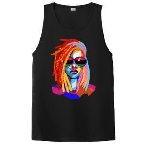 Afro Woman Black Queen Art Black History Juneteenth PosiCharge Competitor Tank