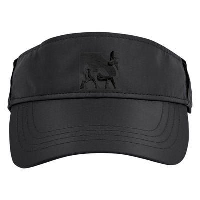 Assyrian Winged Bull Lamassu Iraq Iran Souvenir Cool Gift Adult Drive Performance Visor