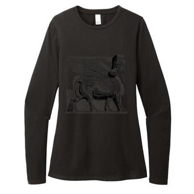 Assyrian Winged Bull Lamassu Iraq Iran Souvenir Cool Gift Womens CVC Long Sleeve Shirt