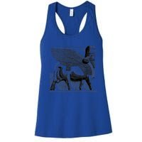 Assyrian Winged Bull Lamassu Iraq Iran Souvenir Cool Gift Women's Racerback Tank