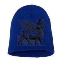 Assyrian Winged Bull Lamassu Iraq Iran Souvenir Cool Gift Short Acrylic Beanie