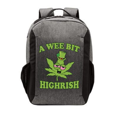 A Wee Bit Highrish Funny 420 Weed Marijuana St Patricks Day Vector Backpack