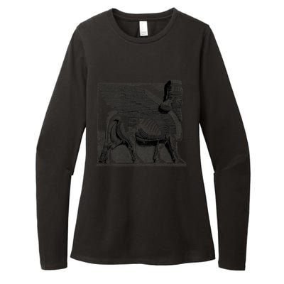 Assyrian Winged Bull Lamassu Iraq Iran Souvenir Gift Womens CVC Long Sleeve Shirt