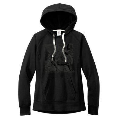 Assyrian Winged Bull Lamassu Iraq Iran Souvenir Gift Women's Fleece Hoodie