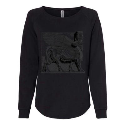 Assyrian Winged Bull Lamassu Iraq Iran Souvenir Gift Womens California Wash Sweatshirt