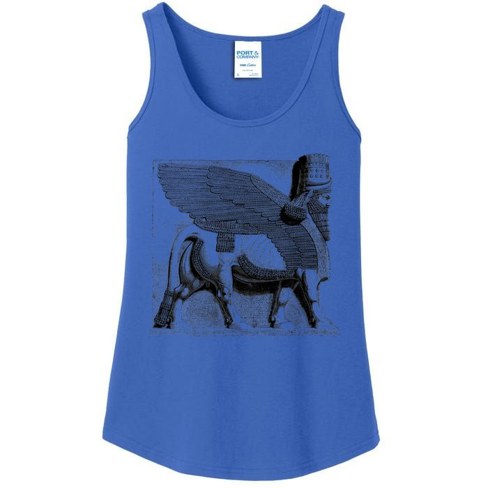 Assyrian Winged Bull Lamassu Iraq Iran Souvenir Gift Ladies Essential Tank