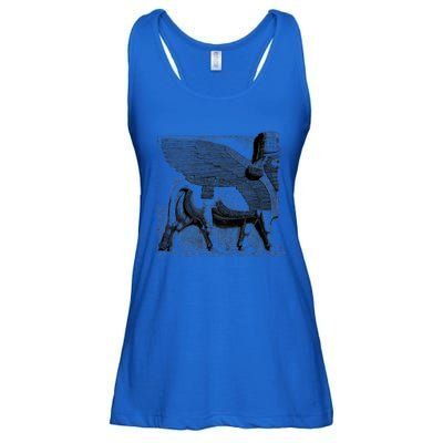 Assyrian Winged Bull Lamassu Iraq Iran Souvenir Gift Ladies Essential Flowy Tank