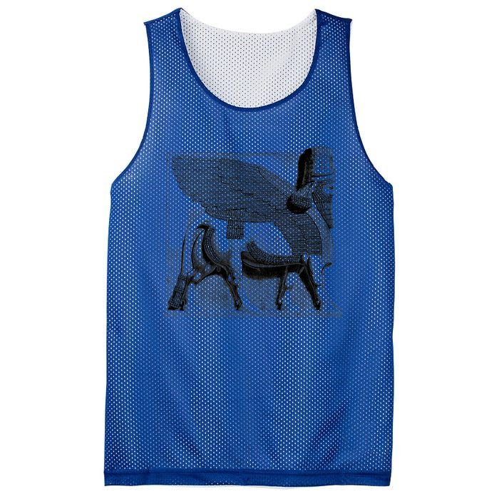 Assyrian Winged Bull Lamassu Iraq Iran Souvenir Gift Mesh Reversible Basketball Jersey Tank