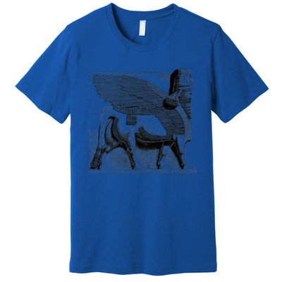 Assyrian Winged Bull Lamassu Iraq Iran Souvenir Gift Premium T-Shirt