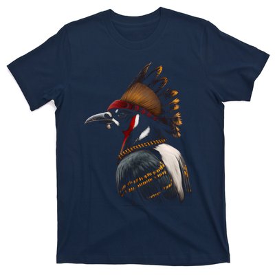 Acorn Woodpecker Bird American Indian Northwest Tribal T-Shirt