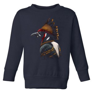 Acorn Woodpecker Bird American Indian Northwest Tribal Toddler Sweatshirt