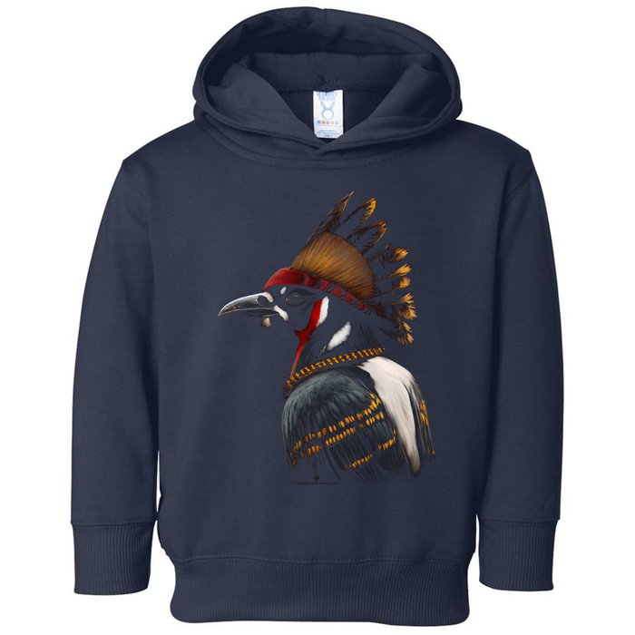 Acorn Woodpecker Bird American Indian Northwest Tribal Toddler Hoodie