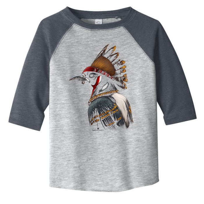 Acorn Woodpecker Bird American Indian Northwest Tribal Toddler Fine Jersey T-Shirt