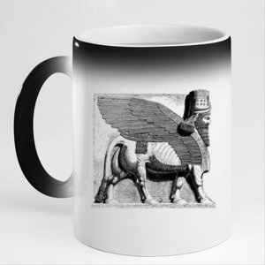 Assyrian Winged Bull Lamassu Iraq Iran Souvenir Gift 11oz Black Color Changing Mug