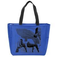 Assyrian Winged Bull Lamassu Iraq Iran Souvenir Gift Zip Tote Bag