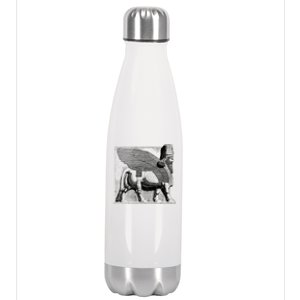 Assyrian Winged Bull Lamassu Iraq Iran Souvenir Gift Stainless Steel Insulated Water Bottle