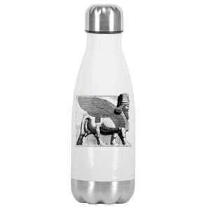 Assyrian Winged Bull Lamassu Iraq Iran Souvenir Gift Stainless Steel Insulated Water Bottle