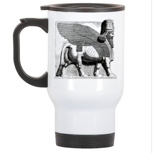 Assyrian Winged Bull Lamassu Iraq Iran Souvenir Gift Stainless Steel Travel Mug