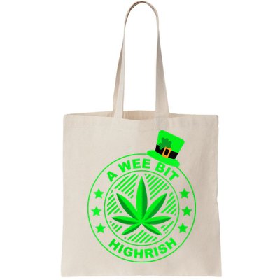 A Wee Bit Highrish Funny 420 Weed Marijuana St Patricks Day Vneck Bag