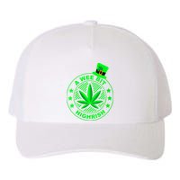 A Wee Bit Highrish Funny 420 Weed Marijuana St Patricks Day Vneck Yupoong Adult 5-Panel Trucker Hat