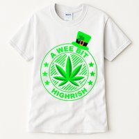 A Wee Bit Highrish Funny 420 Weed Marijuana St Patricks Day Vneck Tall T-Shirt
