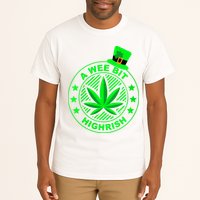 A Wee Bit Highrish Funny 420 Weed Marijuana St Patricks Day Vneck Tall T-Shirt