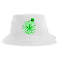 A Wee Bit Highrish Funny 420 Weed Marijuana St Patricks Day Vneck Sustainable Bucket Hat