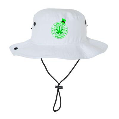 A Wee Bit Highrish Funny 420 Weed Marijuana St Patricks Day Vneck Bucket Hat