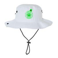 A Wee Bit Highrish Funny 420 Weed Marijuana St Patricks Day Vneck Bucket Hat
