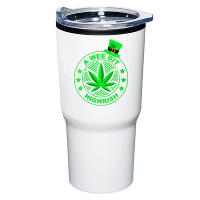 A Wee Bit Highrish Funny 420 Weed Marijuana St Patricks Day Vneck Tumbler