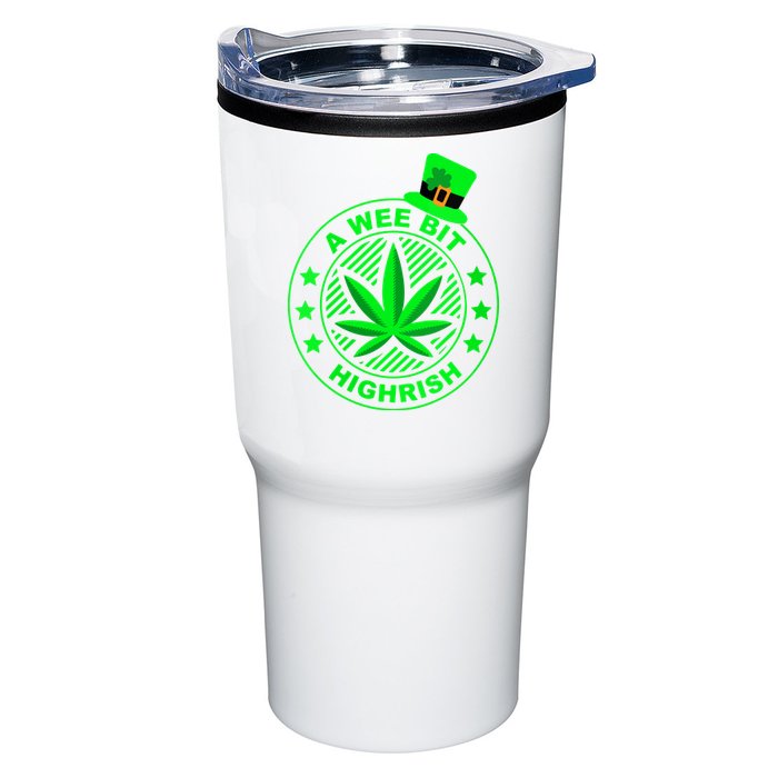 A Wee Bit Highrish Funny 420 Weed Marijuana St Patricks Day Vneck Tumbler
