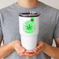 A Wee Bit Highrish Funny 420 Weed Marijuana St Patricks Day Vneck Tumbler