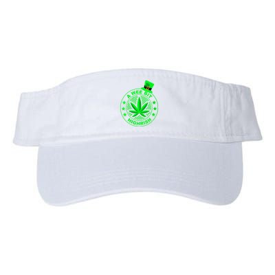 A Wee Bit Highrish Funny 420 Weed Marijuana St Patricks Day Vneck Visor