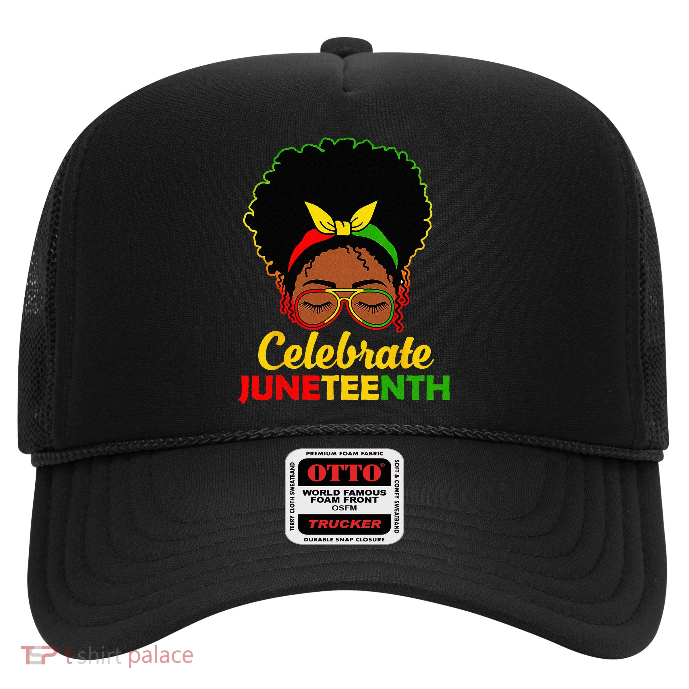 Afro Woman Black Queen African American Women Juneteenth Trucker Hat