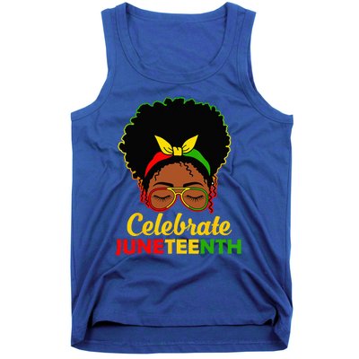 Afro Woman Black Queen African American Women Juneteenth Tank Top