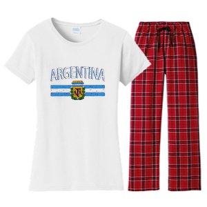 Argentina World Champion Football For Lover Gift Trending Women's Flannel Pajama Set