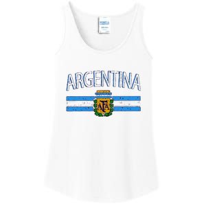 Argentina World Champion Football For Lover Gift Trending Ladies Essential Tank