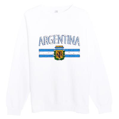 Argentina World Champion Football For Lover Gift Trending Premium Crewneck Sweatshirt