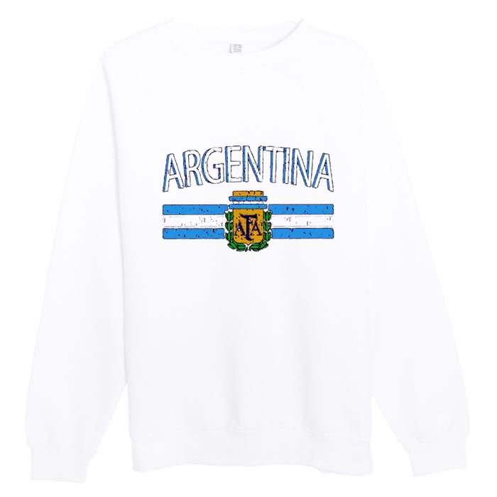 Argentina World Champion Football For Lover Gift Trending Premium Crewneck Sweatshirt