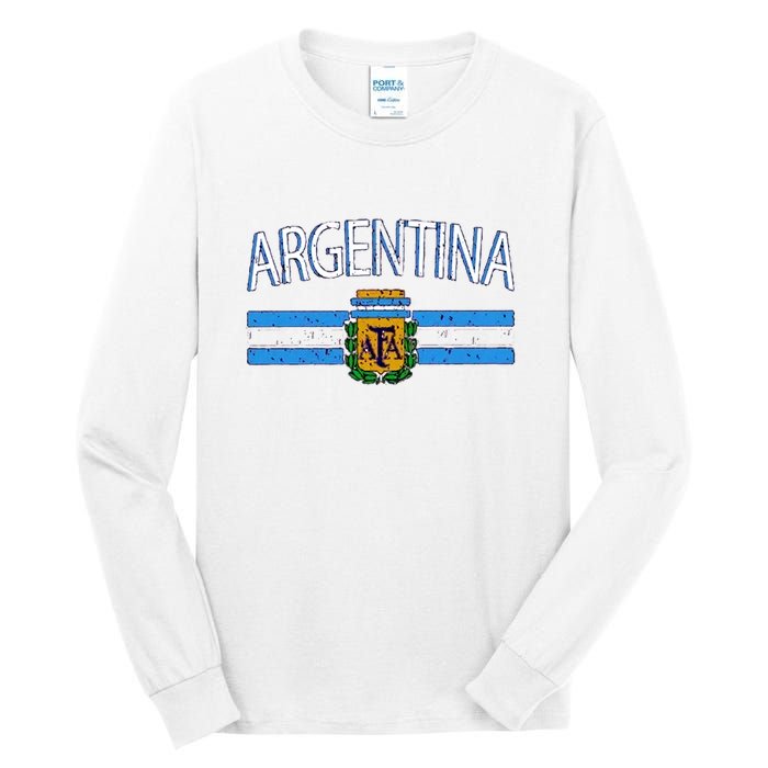 Argentina World Champion Football For Lover Gift Trending Tall Long Sleeve T-Shirt