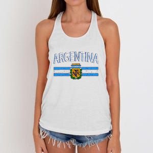 Argentina World Champion Football For Lover Gift Trending Women's Knotted Racerback Tank