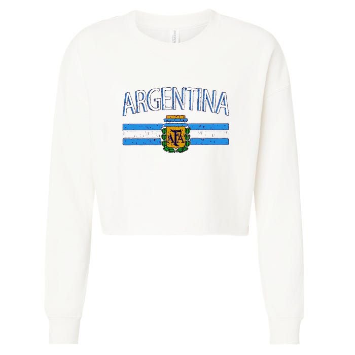 Argentina World Champion Football For Lover Gift Trending Cropped Pullover Crew